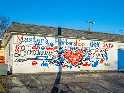 Masters Family Barber Shop Mural Bordeaux North Nashville